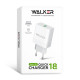 Мережевий зарядний пристрій (адаптер) WALKER WH-35 1USB / QC3.0 / 3A / 18W white TPS-2710000302452 2710000302452