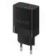 Мережевий зарядний пристрій (адаптер) WALKER WH-35 1USB / QC3.0 / 3A / 18W black TPS-2710000302445 2710000302445