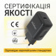 Мережевий зарядний пристрій (адаптер) 2в1 WALKER WH-64 PD_25W + Data Cable Type-C to Type-C black TPS-2710000331797 2710000331797