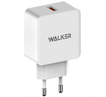 Мережевий зарядний пристрій (адаптер) WALKER WH-25 QC3.0 / 1USB / 2.4A white