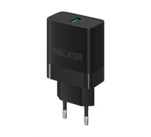 Мережевий зарядний пристрій (адаптер) WALKER WH-35 QC3.0 1USB / 3A / 15W black