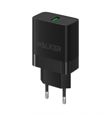 Мережевий зарядний пристрій (адаптер) WALKER WH-35 QC3.0 1USB / 3A / 15W black