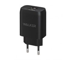 Мережевий зарядний пристрій (адаптер) WALKER WH-31 2USB / 2.1A black