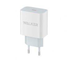 Мережевий зарядний пристрій (адаптер) WALKER WH-39 PD / 3A / 20W white