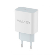 Мережевий зарядний пристрій (адаптер) WALKER WH-39 PD / 3A / 20W white