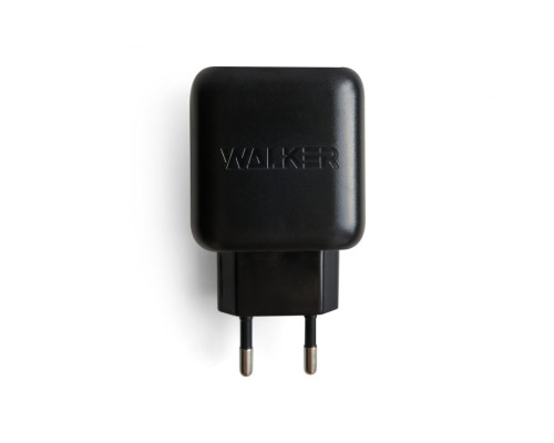 Мережевий зарядний пристрій (адаптер) WALKER WH-27 2USB / 2.1A black