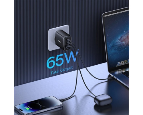 МЗП Baseus Cube Pro Fast Charger 2C+U 65W Black P10152301113-00 дефект пакування mag-2000001590621132556