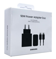 МЗП PD Samsung 50W 2USB-C+(Cable Type-C -1,8m) (black) ORIGINAL mag-2000001591451133998