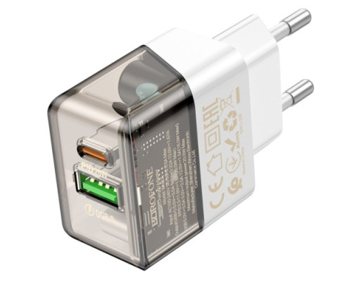 МЗП BOROFONE BA80A PD20W/QC3.0 transparent black mag-6941991105159138224