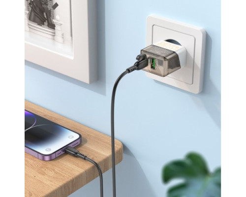 МЗП BOROFONE BA80A PD20W/QC3.0 transparent black mag-6941991105159138224