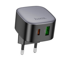 МЗП HOCO CS32A Rise PD20W+QC3.0 charger Black mag-6942007617451138644