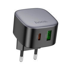 МЗП HOCO CS32A Rise PD20W+QC3.0 charger Black mag-6942007617451138644