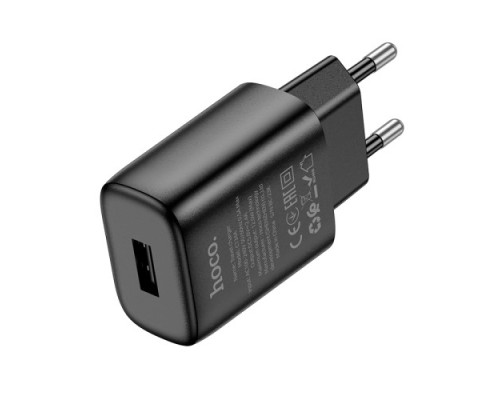 МЗП HOCO C134A Solid single port charger Black mag-6942007621298138122