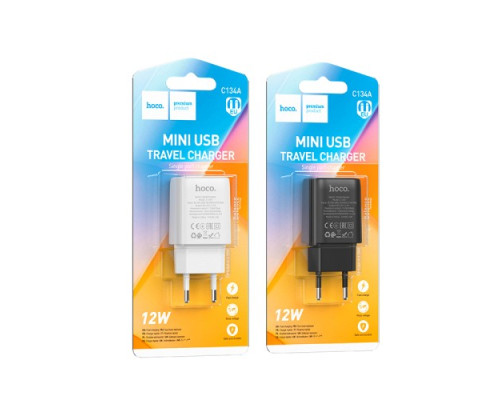 МЗП HOCO C134A Solid single port charger Black mag-6942007621298138122