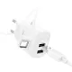 МЗП HOCO C141A Smart dual-port charger set 5V/2.1A + Type-C Cable White mag-6942007627917152125