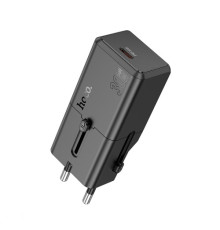 МЗП HOCO AC25 Mini single port PD30W universal travel charger Black mag-6942007632409131853
