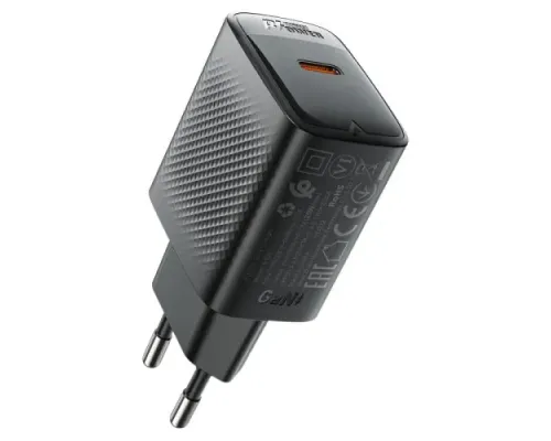 МЗП ACEFAST A104 PD25W GaN single USB-C charger Black mag-6974316283355153794
