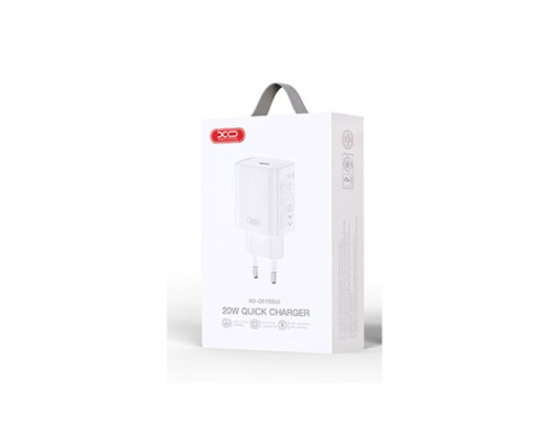 МЗП XO CE15 (EU) PD20W USB-C fast charging charger Білий mag-6920680846238137492