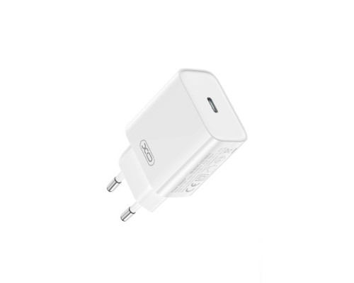 МЗП XO CE15 (EU) PD20W USB-C fast charging charger Білий mag-6920680846238137492