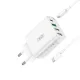 МЗП XO L120 (EU) multi port fast charging charger (USB-C 20W/USB-A 18W) with TYPE-C cable Білий mag-6920680846658144910