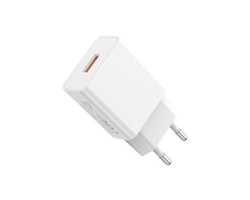 МЗП XO L127 USB-A QC18W Fast Charging Charger Білий mag-692068084692457243