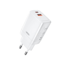 МЗП XO CE16 (EU) 45W gallium nitride fast charger(1USB-C 45W+1USB-A 22.5W) Білий mag-6920680849307140647