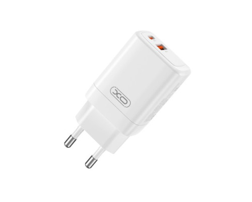 МЗП XO CE16 (EU) 45W gallium nitride fast charger(1USB-C 45W+1USB-A 22.5W) Білий mag-6920680849307140647