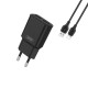 МЗП XO L92C dual 2.4A Charger with Lightning cable Чорний mag-692068082552319827