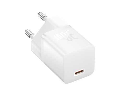 МЗП Baseus GaN5 Fast Charger(mini) 1C 30W EU Cable Type-C to Type-C 1m White P10110902213-00 mag-693217265444356150