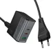 МЗП HOCO CS76A Star Speed PD70W(2C1A) charger(EU) midnight black mag-6942007653893146293