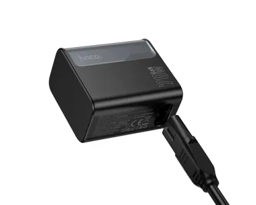 МЗП HOCO CS76A Star Speed PD70W(2C1A) charger(EU) midnight black mag-6942007653893146293