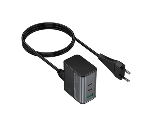 МЗП HOCO CS76A Star Speed PD70W(2C1A) charger(EU) midnight black mag-6942007653893146293