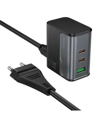 МЗП HOCO CS76A Star Speed PD70W(2C1A) charger(EU) midnight black mag-6942007653893146293