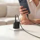 МЗП HOCO CS111A Lounge single-port 22.5W multi-protocol charger set Type-C EU Black mag-6942007680363153879