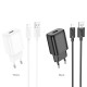 МЗП HOCO C134A Solid single-port charger + Lightning cable Black mag-6942007621311142602