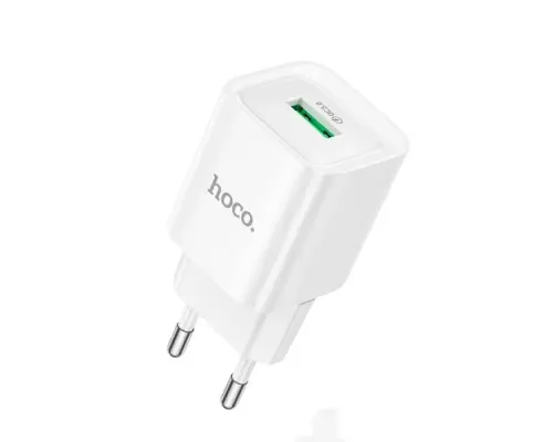 МЗП HOCO C145A Charm single port QC3.0 charger White mag-6942007630214152405
