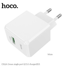 МЗП HOCO CS17A Wish single port 22.5W multi-protocol charger(EU) Black mag-6942007638401143491