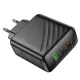 МЗП HOCO CS26A Article PD45W(2C1A) charger(EU) black mag-6942007639811144446