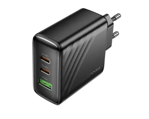 МЗП HOCO CS26A Article PD45W(2C1A) charger(EU) black mag-6942007639811144446