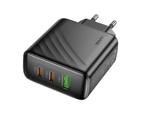 МЗП HOCO CS26A Article PD45W(2C1A) charger(EU) black mag-6942007639811144446