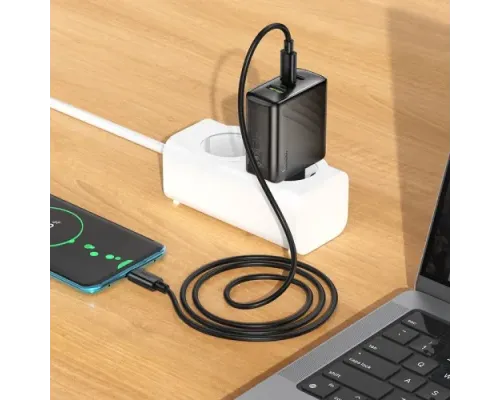 МЗП HOCO CS26A Article PD45W(2C1A) charger(EU) black mag-6942007639811144446