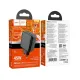 МЗП HOCO CS26A Article PD45W(2C1A) charger(EU) black mag-6942007639811144446
