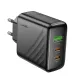 МЗП HOCO CS26A Article PD45W(2C1A) charger(EU) black mag-6942007639811144446