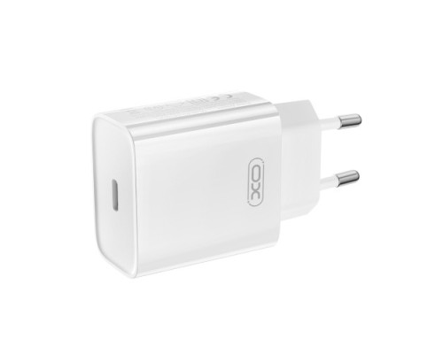 МЗП XO CE15 (EU) PD20W USB-C fast charging charger with Lightning cable Білий mag-6920680846245137493