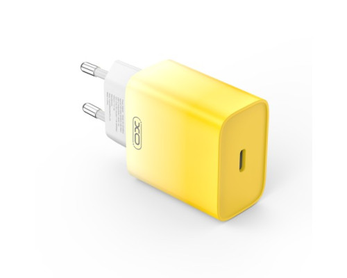 МЗП XO CE18 (EU) PD30W USB-C fast charging charger with Type-C cable Жовтий mag-692068085177560147