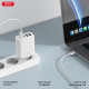 МЗП XO CE22 (EU) 45W GaN Nitride (2USB-C+2USB-A) Fast Charging Charger Білий mag-6920680853922140378
