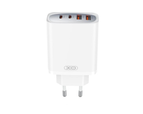 МЗП XO CE22 (EU) 45W GaN Nitride (2USB-C+2USB-A) Fast Charging Charger Білий mag-6920680853922140378