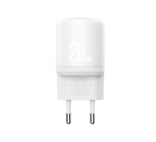 МЗП XO L144(EU) PD20W 1USB-A+1USB-C Fast Charger Білий mag-692068085942960194