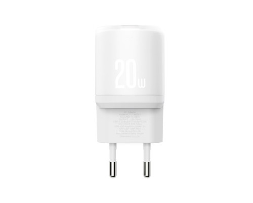 МЗП XO L144(EU) PD20W 1USB-A+1USB-C Fast Charger Білий mag-692068085942960194