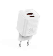 МЗП XO L147(EU) PD20W 1USB-A+1USB-Charger Білий mag-6920680859818140415